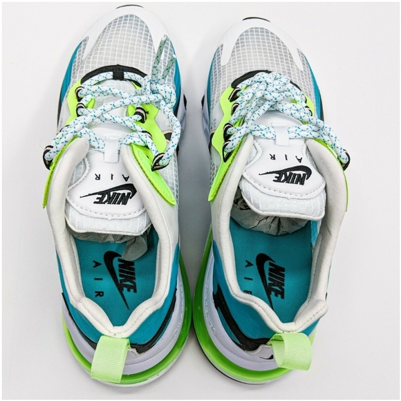 Nike Air Max 270 React SE Men's Size 10: Aqua Black Green CT1265-300 - Picture 8 of 13